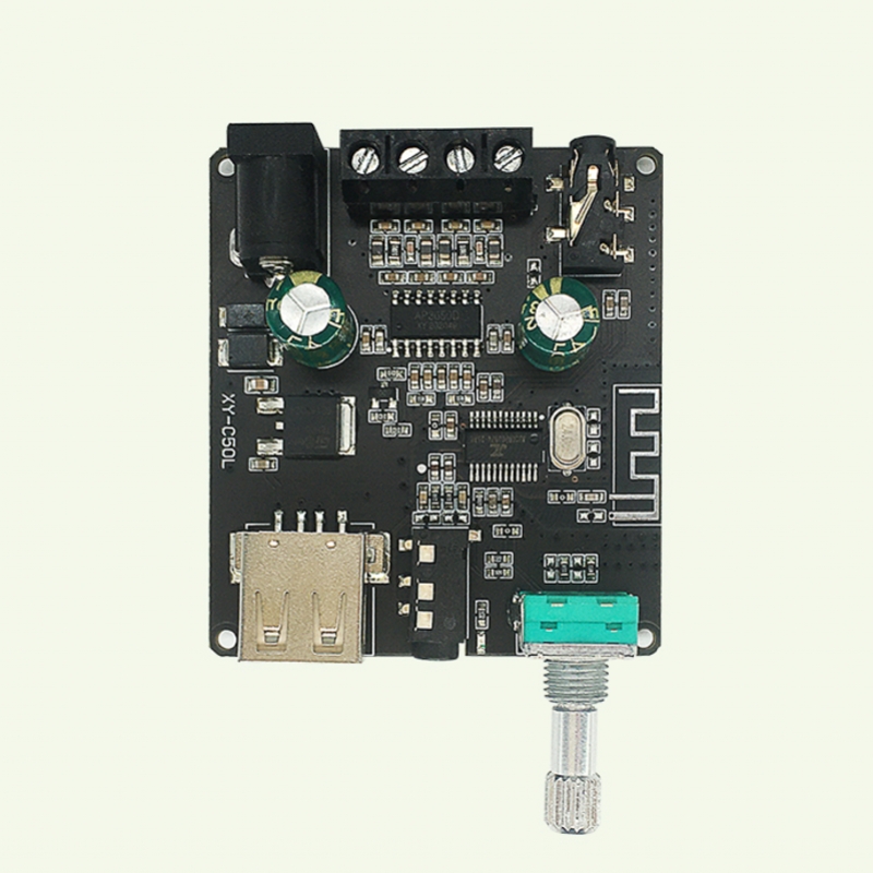 C50L 12V 24V MINI Bluetooth 5.0 Wireless Audio Digital Power amplifier Stereo board 50Wx2 Bluetooth Amp Amplificador AUX USB APP