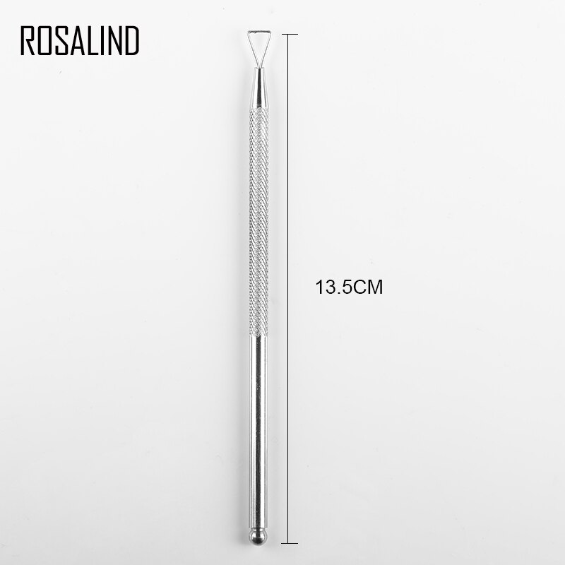 Rosalind Cuticle Pusher 1Pcs Manicure Tool Gel Nagellak Remover Handgrepen Cuticle Remover Dode Huid Nail Art Pusher Tool