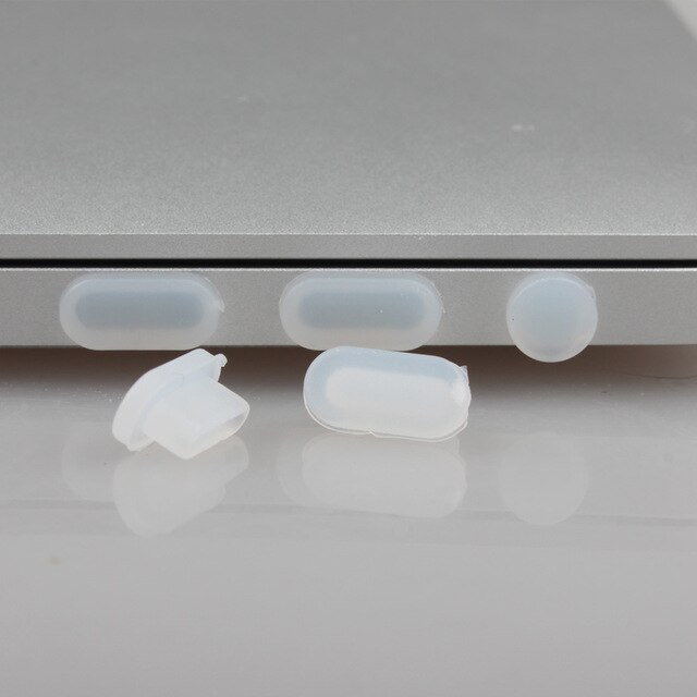 Anti wtyczki przeciwpyłowe pokrywa dla MacBook Air 13 "2018/MacBook Pro 2018 2017 2016 A1708 A1706 A1989 A1990 A1534 Port wtyczki pokrywa zestaw: Clear