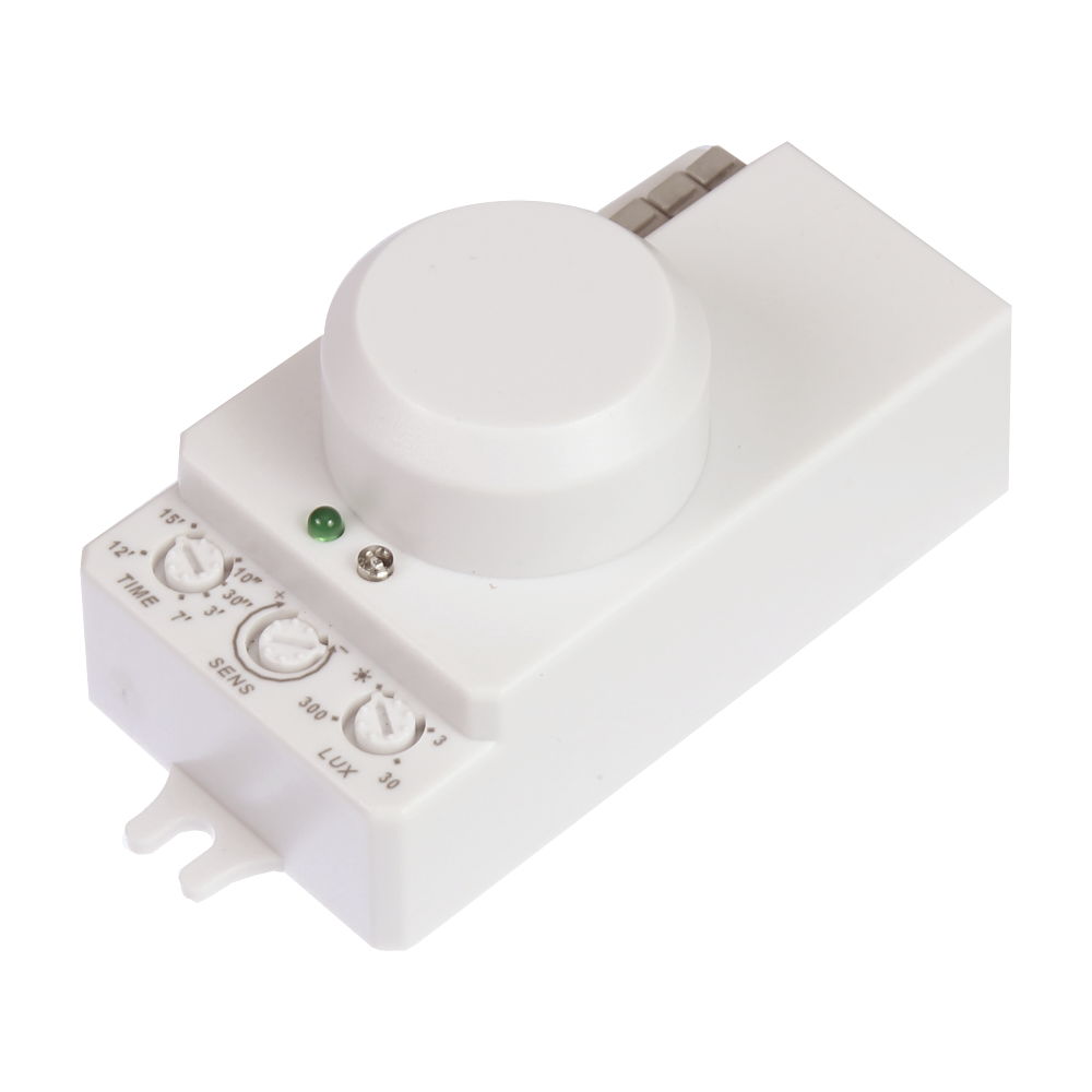 Jandei-Lux Micro Wave Motion Detector Verstelbare Tijd 1200-300W-Motion Sensor, Verstelbare, draaischakelaar