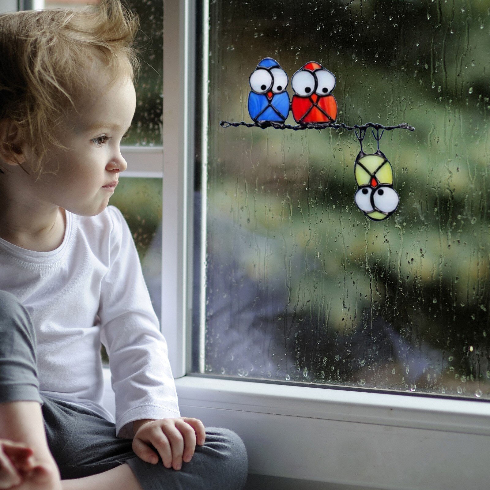 Window Stickers Birds Window Clings Window Decals Spring Decorations Fridge Magnets Home Decoration Stickers