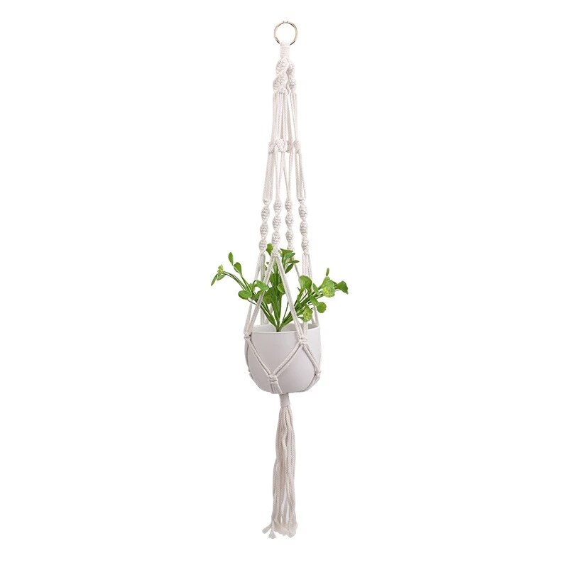 100% handmade hanging baskets flower pot plant holder macrame plant hanger indoor wall hanging planter plant basket holder