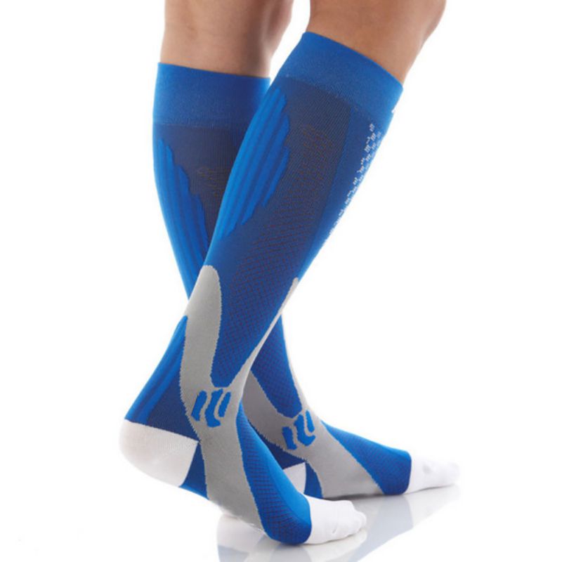 Unisex Men Women Leg Support Stretch Magic Compression Socks Sports Running Football S-XXL Size