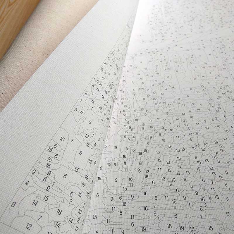 HKLIOPU Paint By Numbers Kit For Adults,16\" Wx16 L 2 Without Frame...