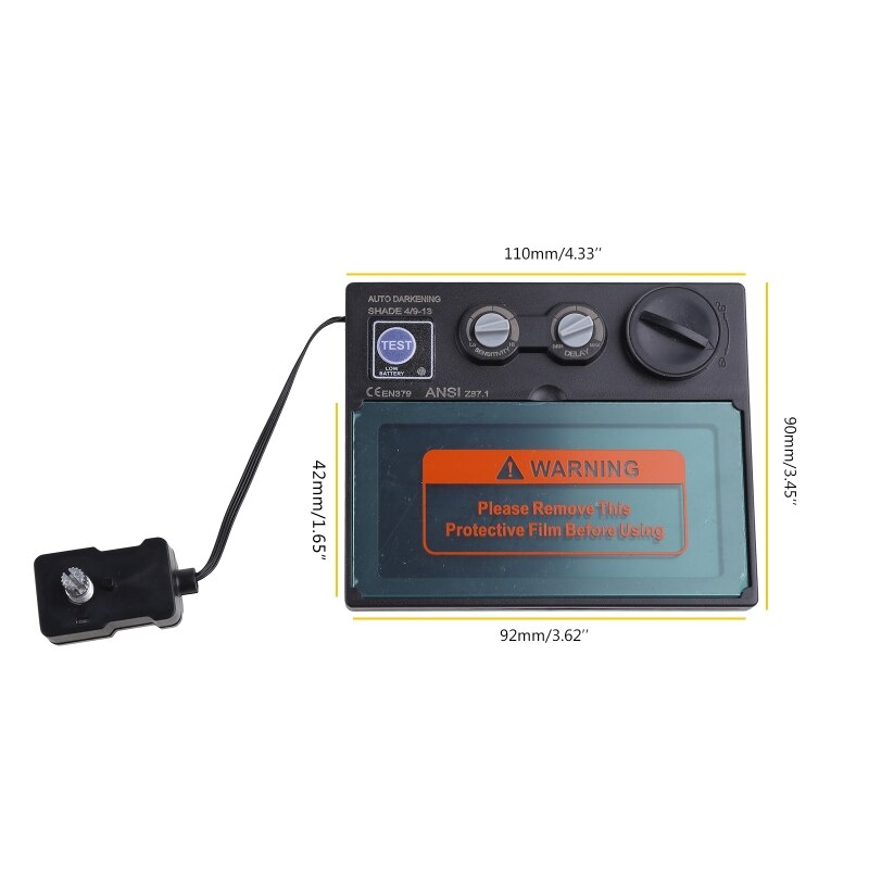 Durable Automatic Dimming Electric Welding Mask for Outdoor Welding Industry Prevent Prevent Occupational Diseases