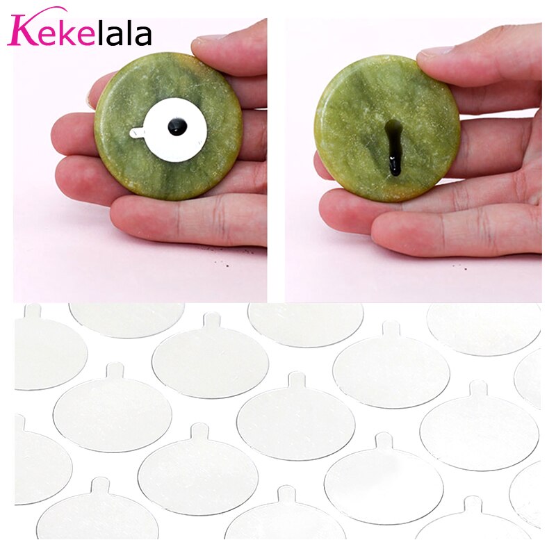 300Pcs Glue Pads Eyelash Extension Foil Sticker Glue Holder Pallet Paper Lashes Stickers Beauty MakeupTool