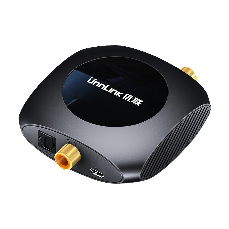 Unnlink Optical Toslink To Coaxial Bidirectional Audio Converter HiFi 5.1 DTS Dobly AC-3 192KHZ SPDIF Coaxial to Toslink for TV: Converter / EU PLUG