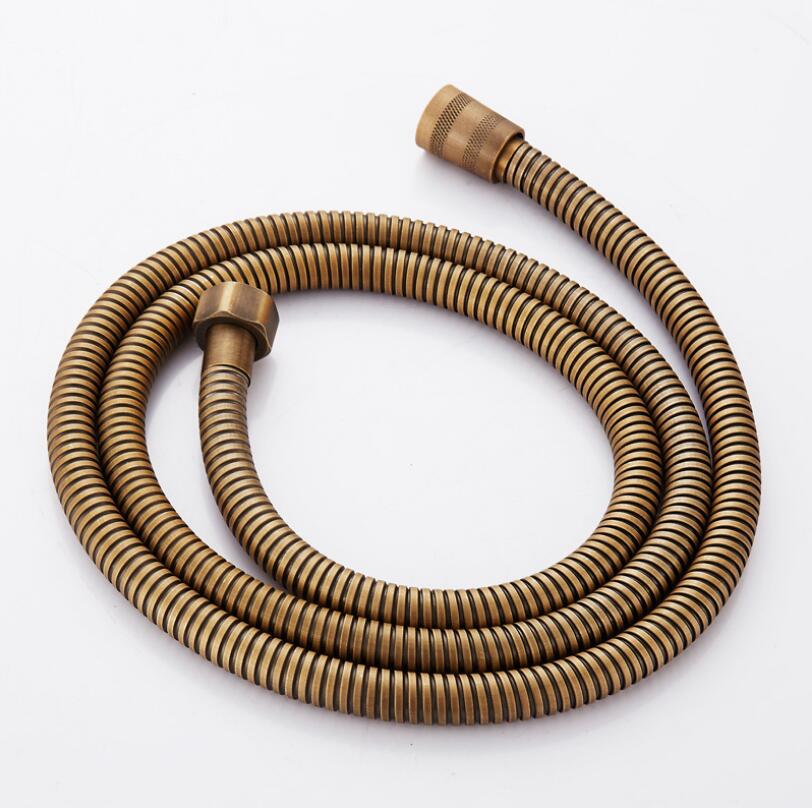 Vidric antikk bronse / måke / krom 1.5m dusjslange rørleggerarbeid fleksibelt rustfritt stål dobbelt sammenlåst baderom: Antikk bronse