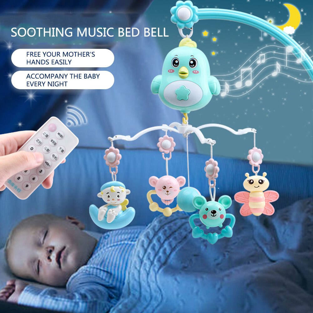 0-12 Maanden Baby Wieg Mobiles Rammelaars Pasgeboren Muziek Educatief Speelgoed Voor Baby Slapen Comfort Baby Bed Bel Carrousel peuter Speelgoed