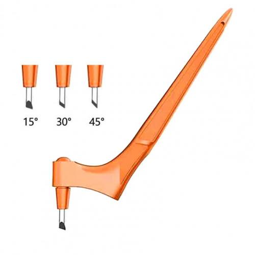 L Shape 360-degree Rotary Craft Cutting Tool Effective Craft Cutting Blade Solid Color Effective Craft Cutting Blade: Aurantium