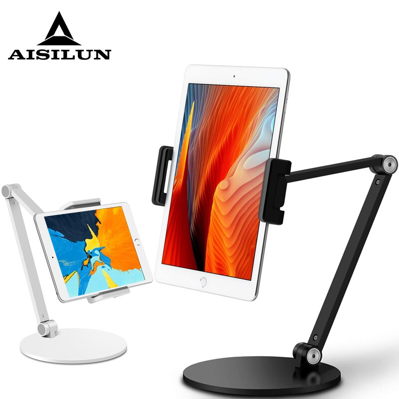 Supporti per Tablet a braccio lungo per Ipad Pro staffa Apple Air 12.9 da 10.9 pollici supporto per Tablet da 7-13 ''accessori da scrivania supporto pieghevole in metallo