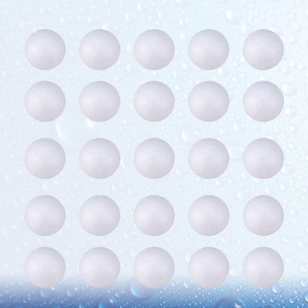 100pcs Foam Ball Useful Practical Stylish Solid Polystyrene Foam Balls White Foam Balls Decorative Foam Balls
