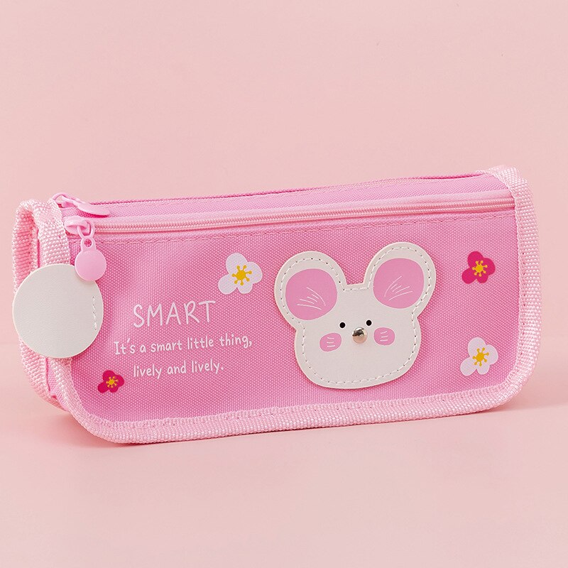 Kinbor Cute Duck Pencil Case Fabric Large Capacity Stationery Tools Storage Back To School Supplies: 3