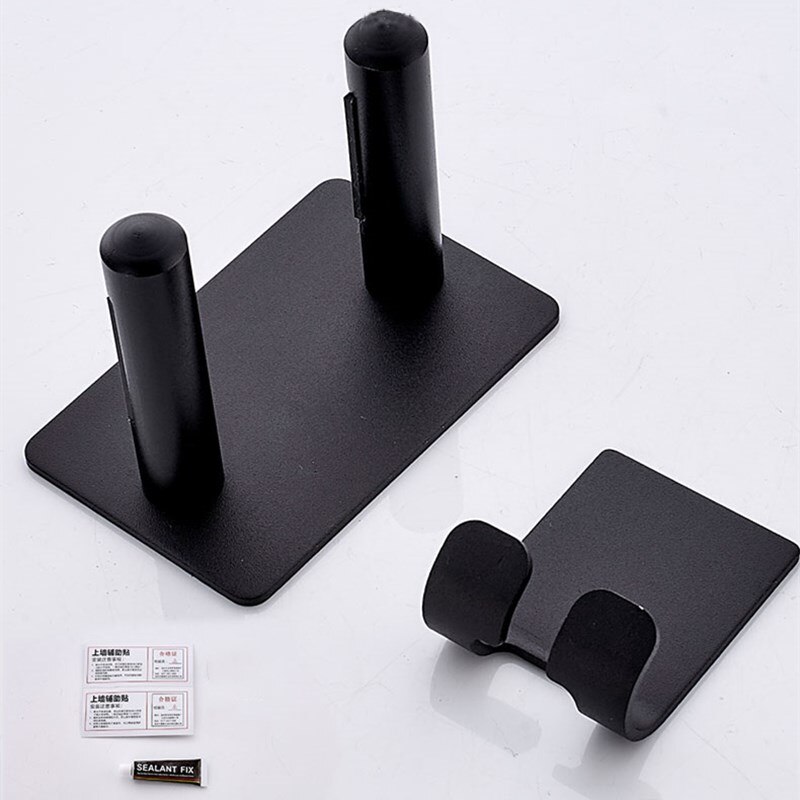 Badkamer Planken Zwart/Zilver Haardroger Rack Wandmontage Opbergrek Badkamer Plank Voor Dyson Supersonic Föhn Houder