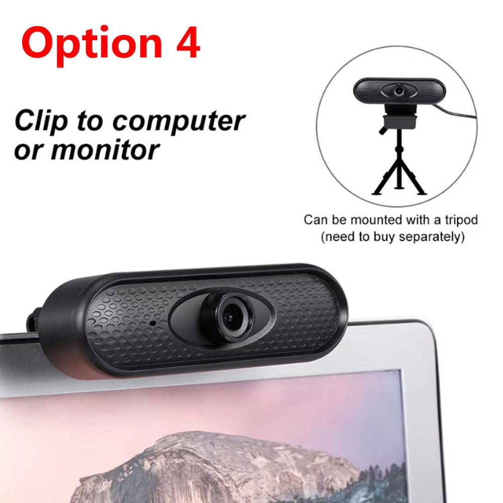 HD 1080P Webcam Rotatable Flexible Laptop Video Camera Desktop Stand with Microphone For Video Conferencing Netmeeting