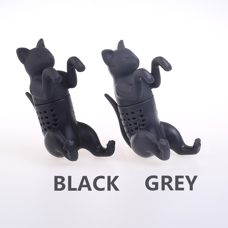 Cat Silicone Tea Infuser Filter Reusable Silicone Animal Tea Bag Coffee Tea Leak Kitchen Teabag Herbal Spice Diffuser Strainer
