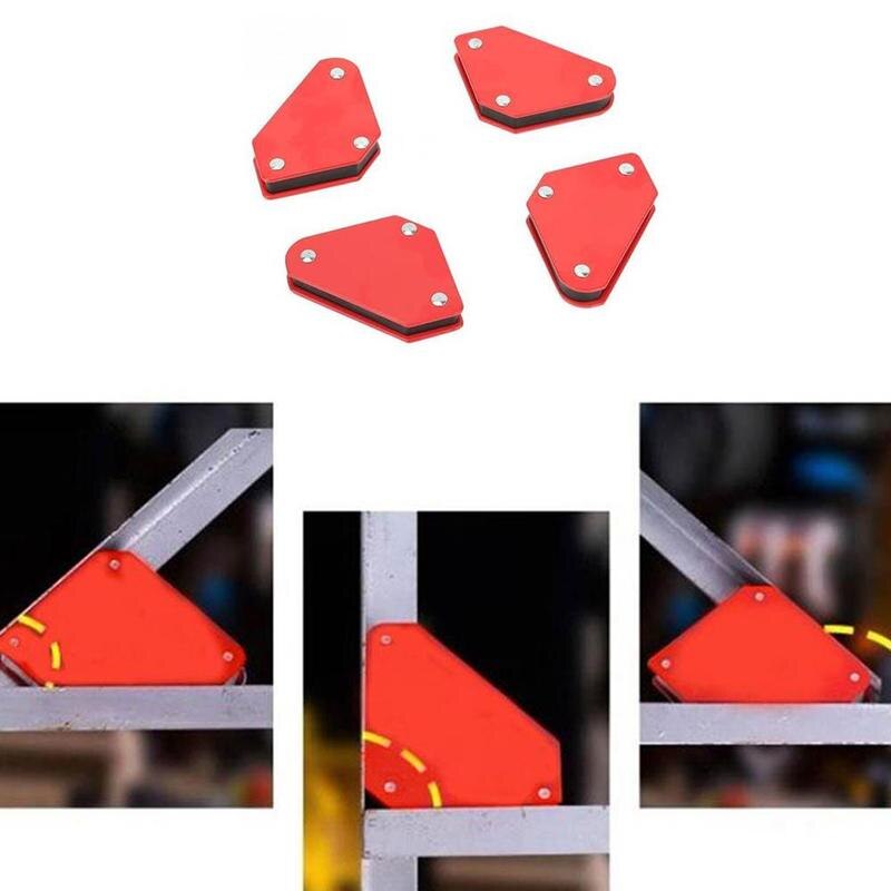 4 Pcs/set Mini Triangular Welding Locator Magnetic S Angles Locator Adjustable Soldering Tools Multiple Without Angle Fixed H3G2