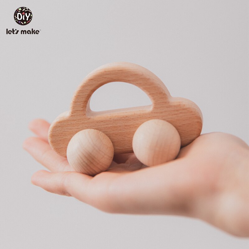 Lassen sie Machen Buche Holz Spielzeug 0-12Month 1PC Baby Spielzeug Elefanten Hedgehog Schildkröte Auto Pädagogisches Kleinkinder Entwicklungs Newbron