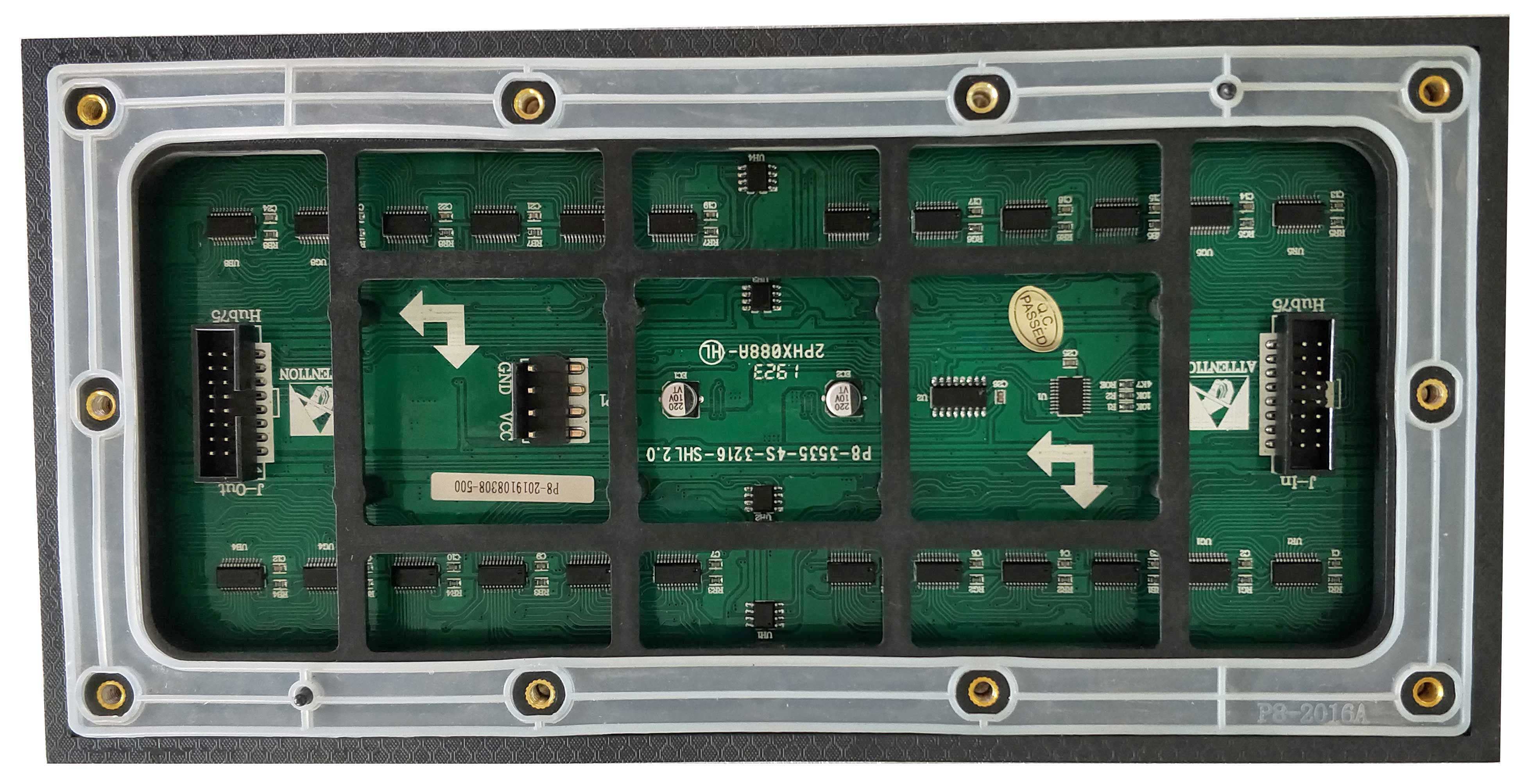 Panel led p8 a todo color para exteriores, módulo de pantalla led de 256x128mm para tablero de pantalla led al aire libre, pared de vídeo led,