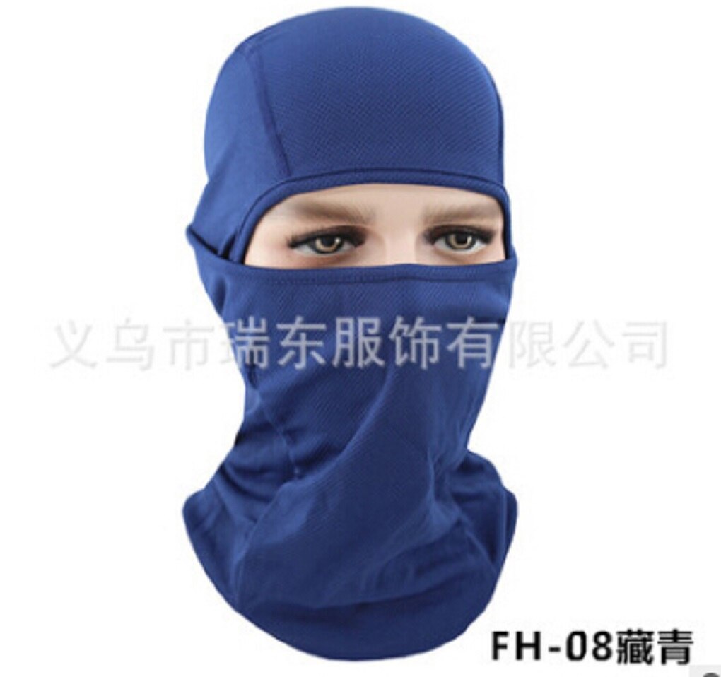 Mascarilla facial de protección del cuello para moto y esquí, para uso exterior: navy