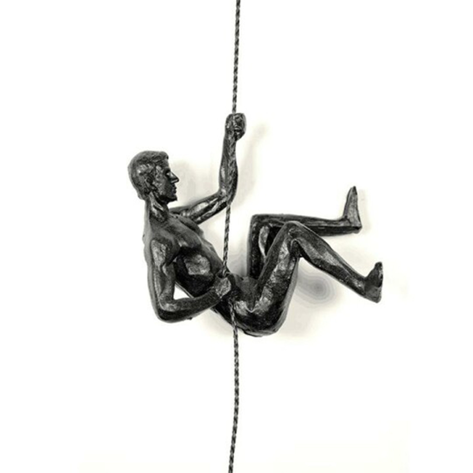 Hanging Statue Background Wall Decoration Climbing Character Pendant Home Decor Mural Climbing Character Statue Resin Decoration: E