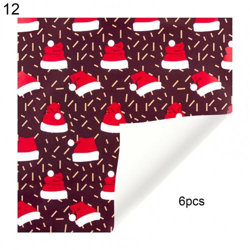 Bibułka prezentowa drukowane papiery rzemieślnicze kolorowy świąteczny doskonały papier pakowy w jasnym kolorze: 12