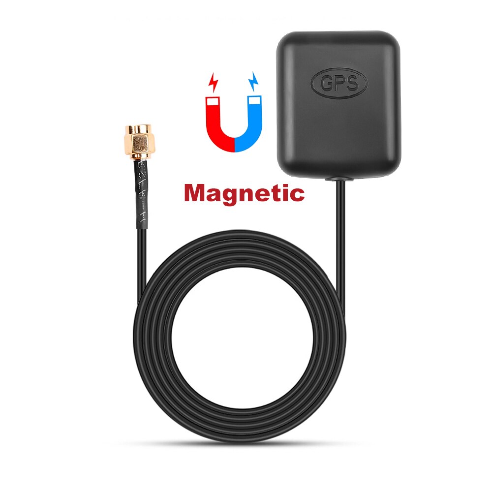 Auto Gps Antenne Sma Connector 2M Kabel Gps Ontvanger Auto Antenne Adapter Met 90 Graden Connector Voor Auto Navigatie speler Dvr: Army Green