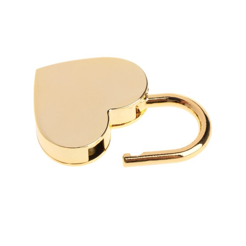 Candados con forma de corazón para niños, Mini candados arqueados de estilo antiguo Vintage con llave, protección de bloqueo de gabinete de cajón