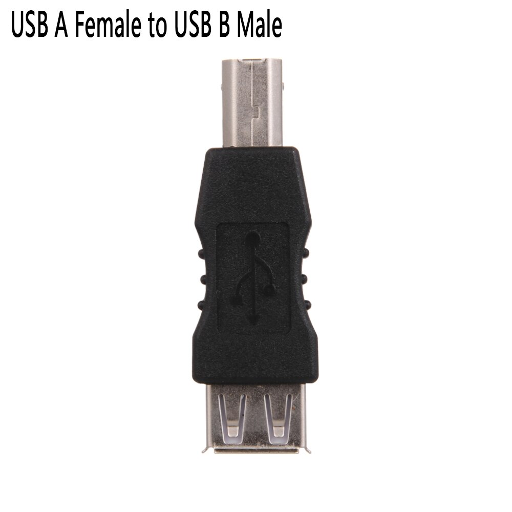 Neue Kommende USB 2,0 Typ A Buchse Auf Typ B Stecker Drucker Scanner Adapter Konverter Stecker Nickel-Überzogene Adapter elektronik: A weiblich zu B männlich