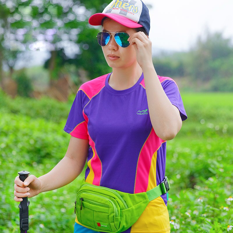 Zomer Outdoor Sneldrogende T-shirt Running Sneldrogend T-shirt Korte Mouwen Ademende Sport Quick-drogen Vrouwelijke T-: Purple / Asian size XXL