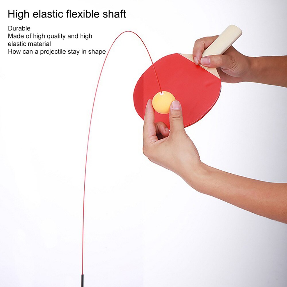 Table Tennis Portable Trainer Elastic Table Tennis Set Soft Shaft Training Machine Elasticity Nontoxic Table Tennis Training Set