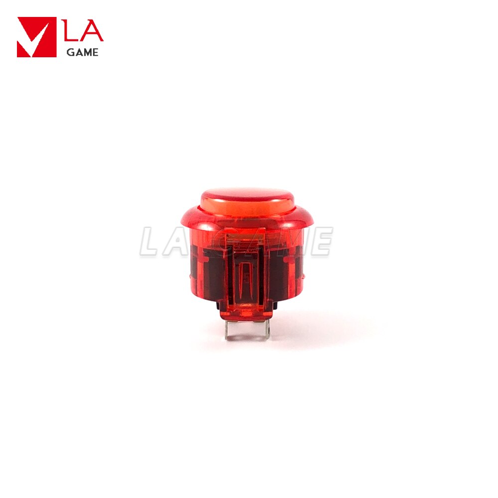 20 Pcs 30Mm 24Mm Geen Led Transparant Arcade Knop Arcade Diy Kit Voor Arcade Game Jamma Arcade Sanwa vervanging Sanwa: 24mm Red