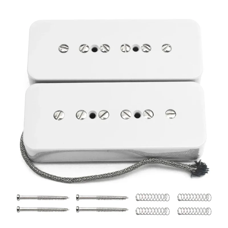 Vintage alnico 2 p90 soapbar gitarpickup, alnico ii pickup for 6- strengs elektrisk gitar, gitartilbehør: Blå