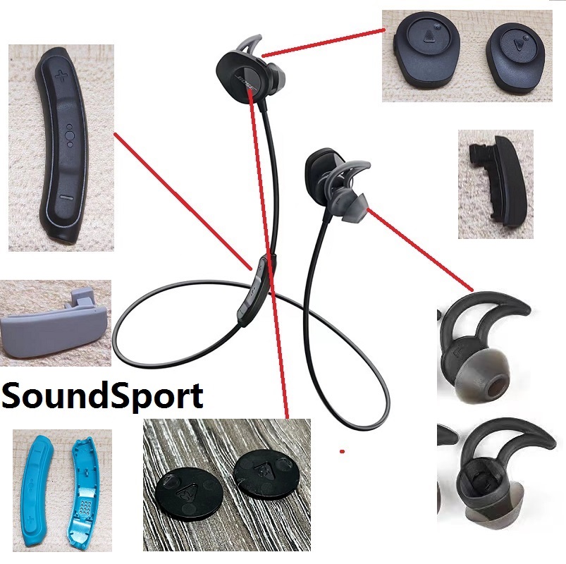 Original-Ersatzteile passend für Bose SoundSport Bluetooth-Ohrhörer, wasserdichtes Headset, in-Ohr-Kopfhörer, Ersatz-Reparaturteile