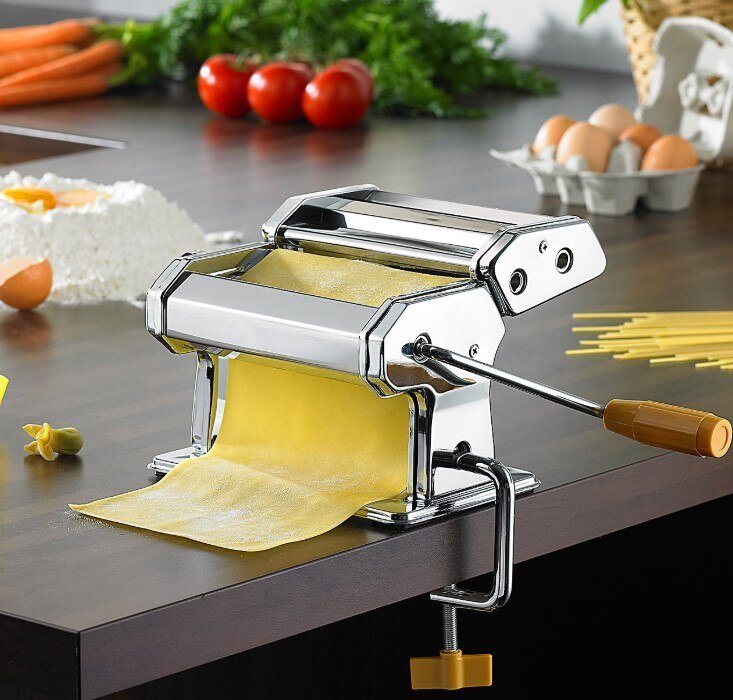 Noodle Pasta Maker Stainless Steel Manual pasta machine Machine Lasagne Spaghetti Tagliatelle Ravioli Dumpling Maker Machine