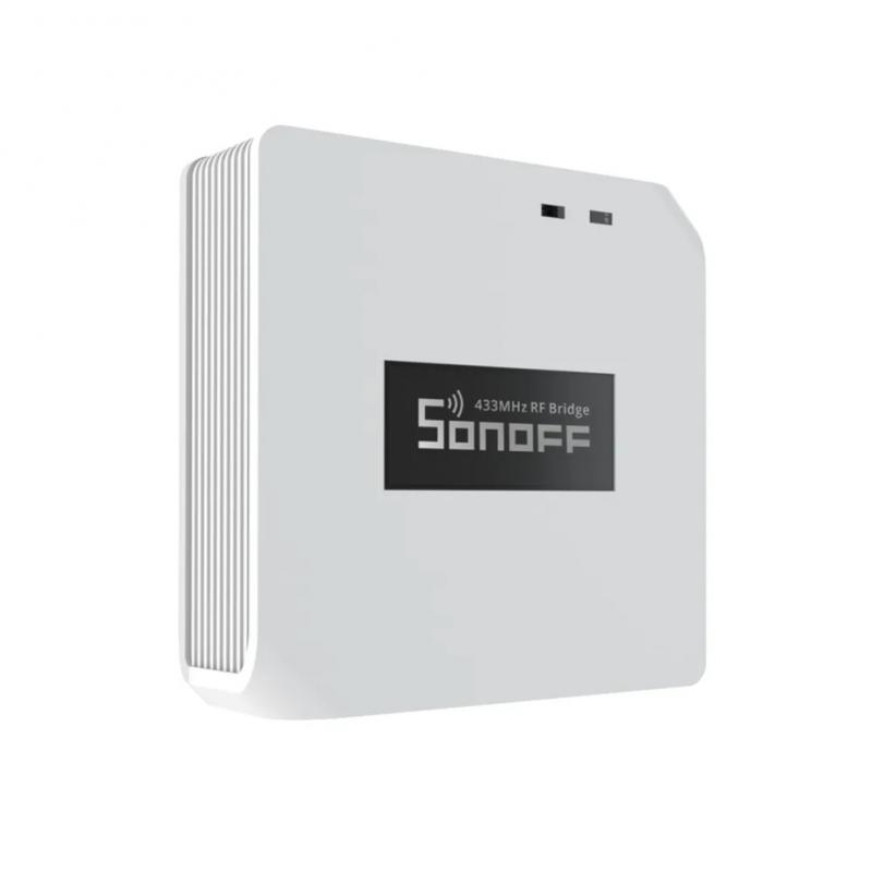 SONOFF-Hub inteligente RF Bridge R2, dispositivo con temporizador, Control por aplicación eWeLink, alarma antirrobo para casa inteligente, funciona con Sensor de movimiento DW2 RF, 433MHz: RFbridge R2 / 2Pcs