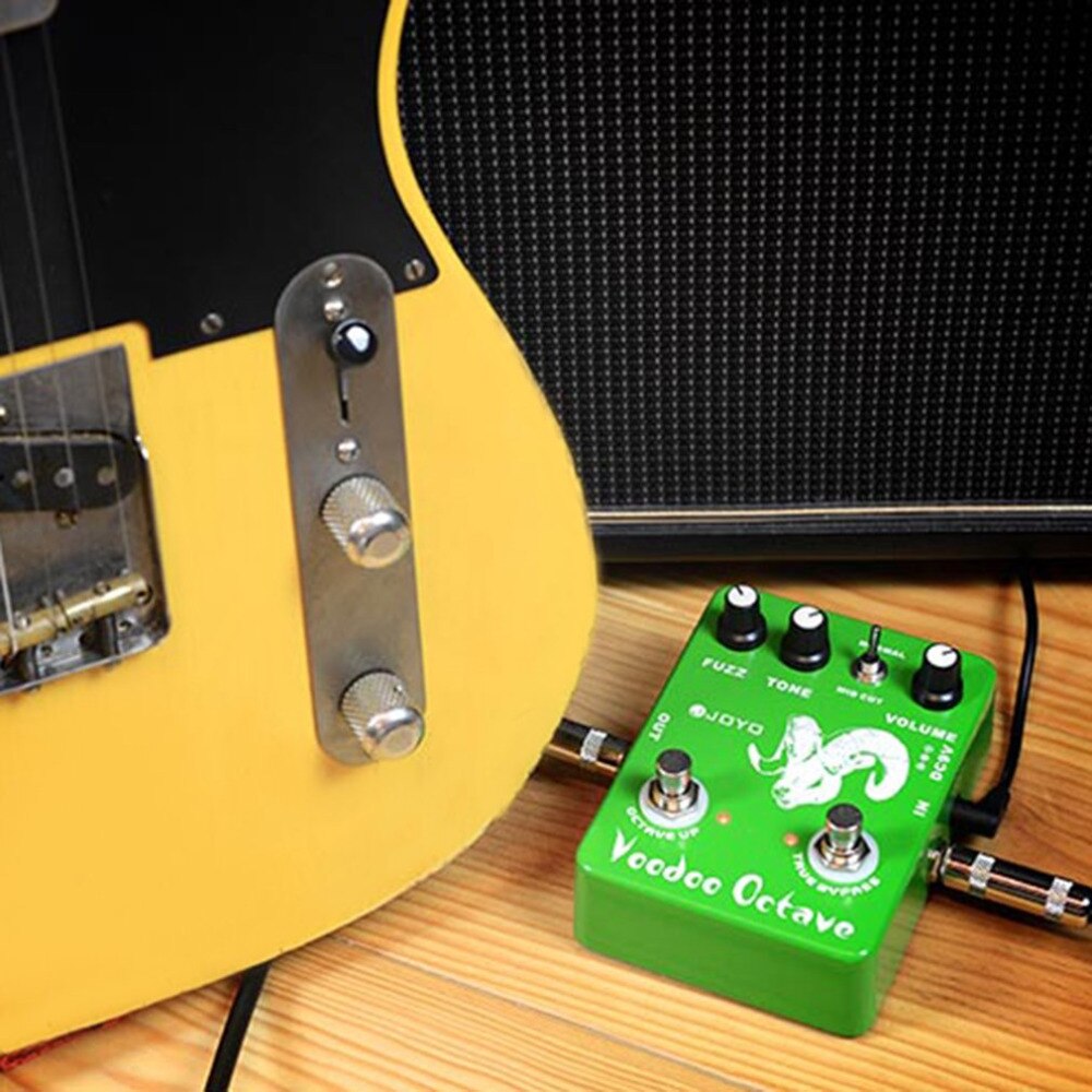 JOYO JF-12 Voodoo Octave Fuzz Effect Guitar Pedal Electric Bass Dynamic Compression Effects True Bypass Musical Guitar Accessory