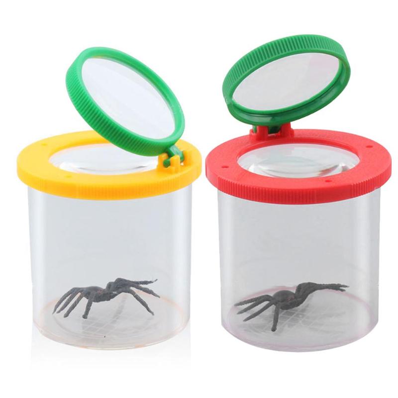 Lupa para Animal PEQUEÑO de insectos, caja para monitorizar la exploración científica de niños, ayuda para enseñanza