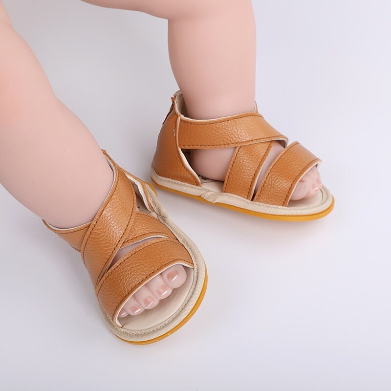 Sandales d'été antidérapantes pour bébés, garçons et filles, chaussures pour enfants, pantoufles à semelles en caoutchouc, de 0 à 18 mois