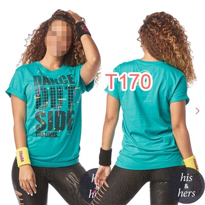 Fit funky damestrikket bomuldstøj zum fitnesstøj t-shirt toppe mesh joint t-shirt  t170