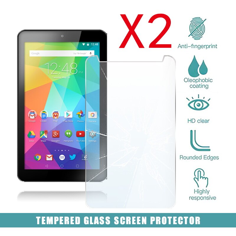 2Pcs Tablet Tempered Glass Screen Protector Cover for GoTab Lite GT7 7 inch Android Tablet Anti-Scratch Explosion-Proof Screen: Default Title