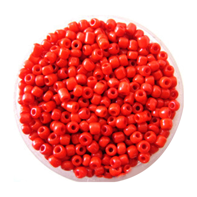 2400 stks/partij 2mm Rocailles voor Handwerken 11 Kleuren Graland Ballen Parels voor Ambachten Sieraden DIY Maken Spacer Decoratie parels: Red