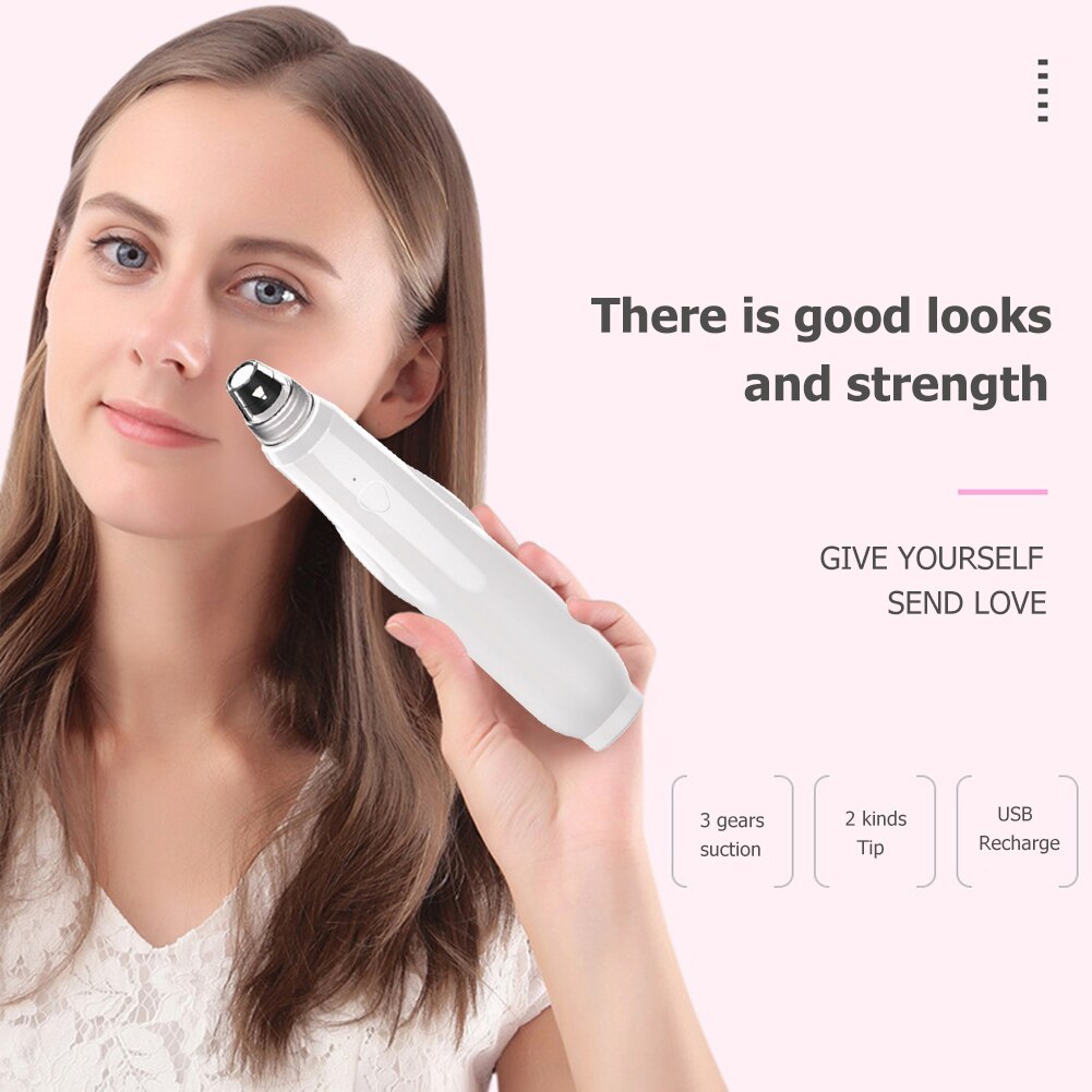 Facial Blackhead Extractor Instrument Vacuum Blackhead Remover Extractor Facial Skin Care Beauty Pore Acne Cleaner