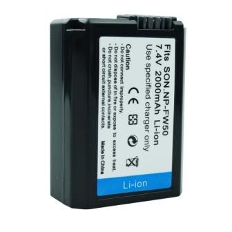 2000mAh NP-FW50 NP FW50 Batterij + LED USB Dual Charger voor Sony Alpha a6500 a6300 a7 7R a7R a7R II a7II NEX-3 NEX-3N NEX-5: 1PcsNPFW50Battery