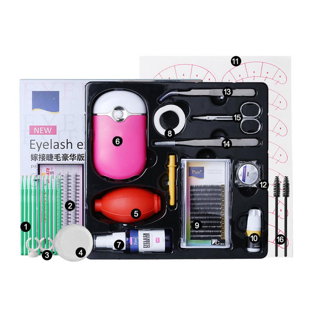 False Eyelash Extension Training Kit Exercise Positioning Eye Patch Practice Set Grafting Eyelash Tools Kit Eye Lashes Grafting: Default Title