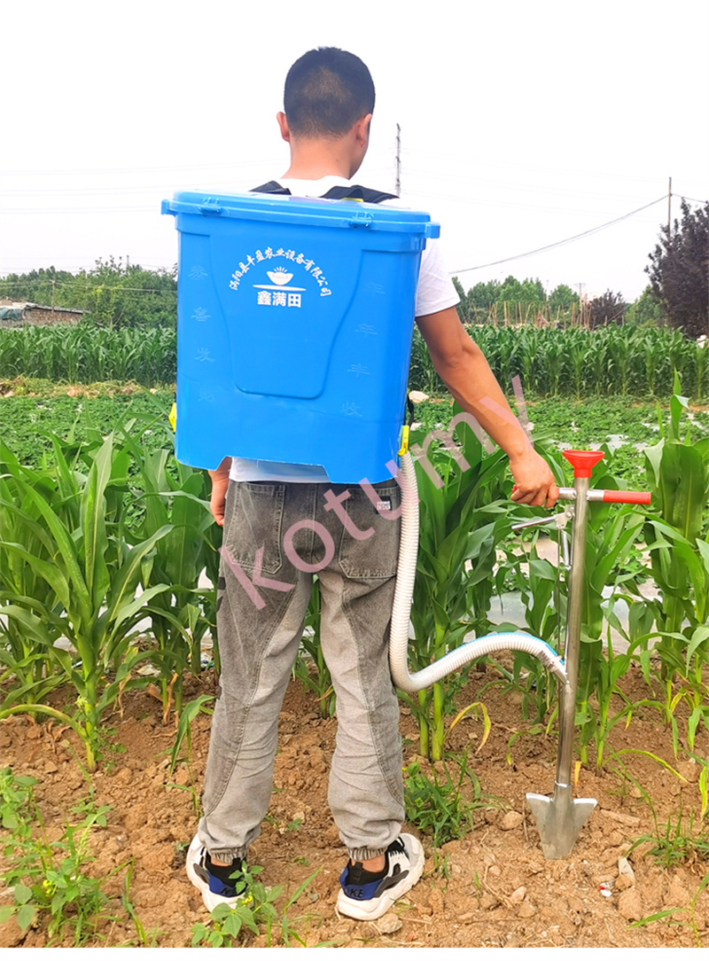 Agricultural Fertilizer Applicator Corn Fertilizer Spreader Manual Fertilizer Tool Top Dressing Machine Seed On-demand with Back