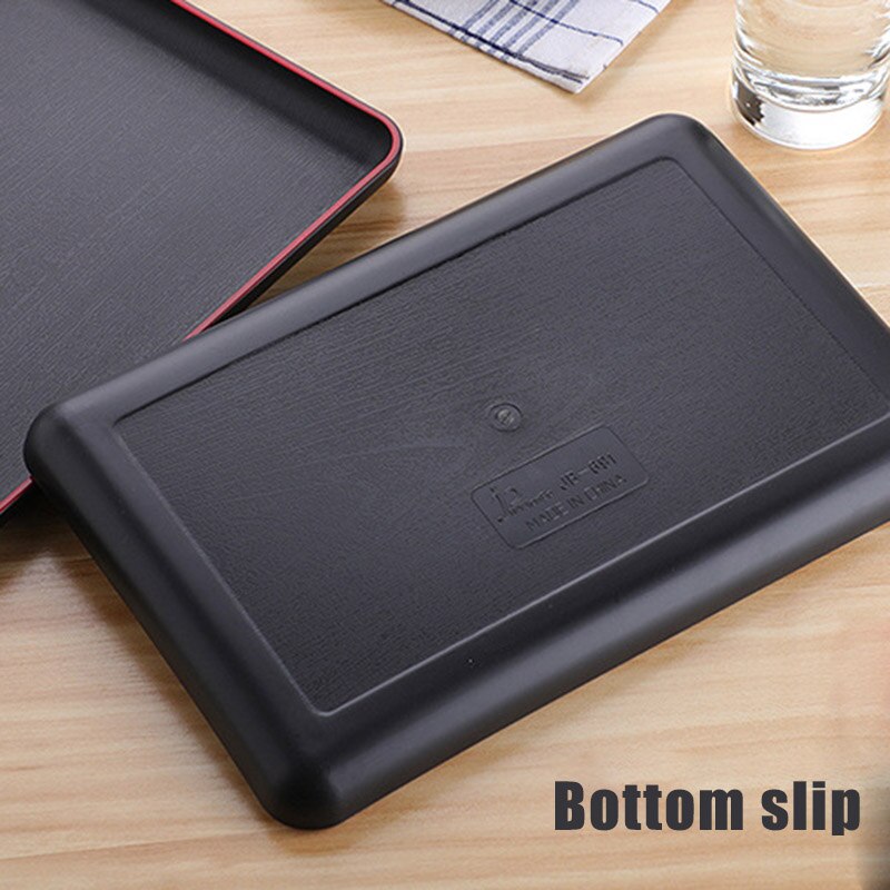Serving Tray Rectangular Plastic Tray Food Serving Trays Anti-slip Scratch-resistant HG99
