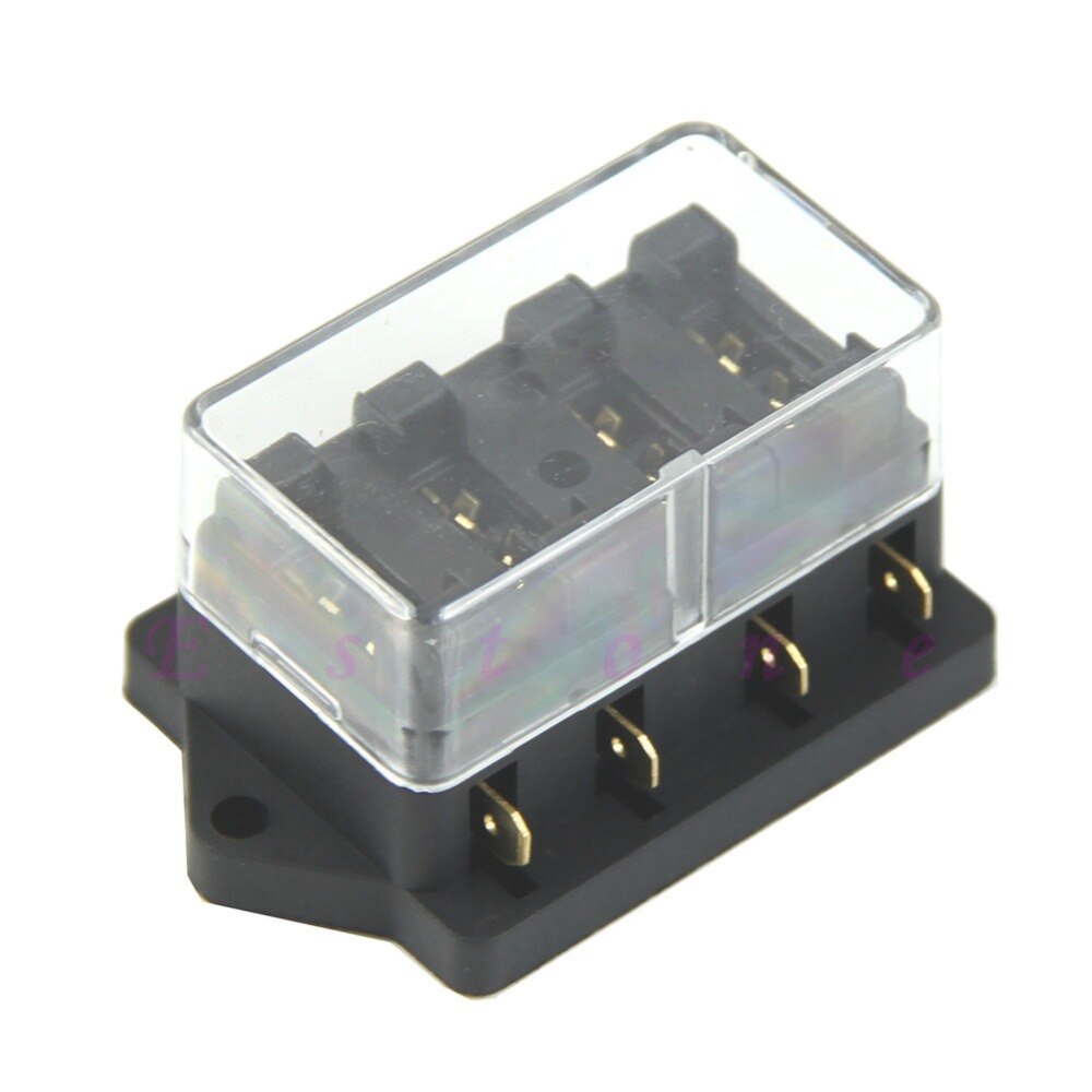 4 Way Auto Voertuig Circuit Blade Fuse Box/Houder Standaard Blok Houder