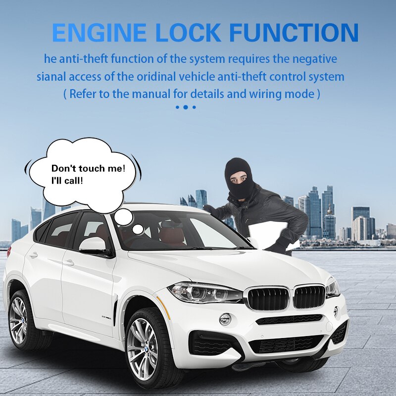 Car one key start keyless one key start system engine ignition system 12V automatic ignition