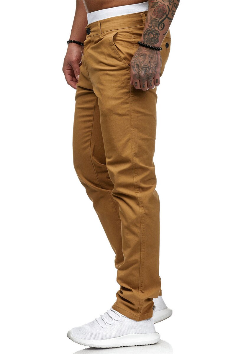 Männer Japanischen und Koreanischen stil schlank lässig hosen sommer neue feste farbe